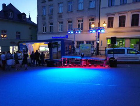 Lichttechnik aus Mildenau Lichttechnik mit blauem Licht